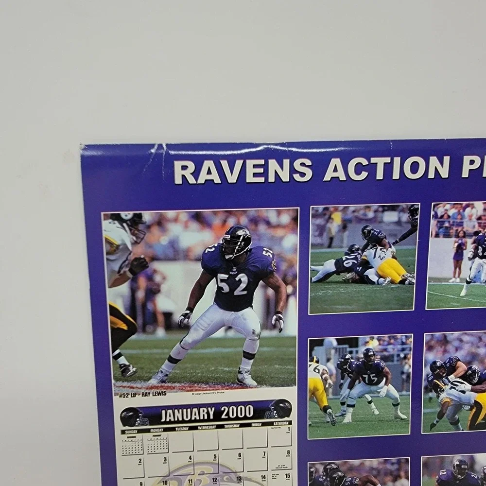 NFL Baltimore‎ Ravens 2000 Team Calendar Turner and Company 12